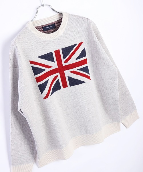 WESTSEA（ウエストシー） セーター ニット オーバーサイズ 国旗ニット 