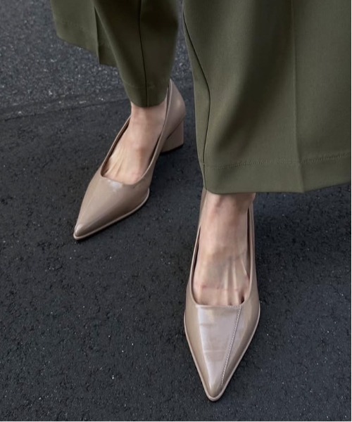 【美品】【2025SS】AMERI TRIANGLE BASIC PUMPS L Ameri（アメリ） パンプス 歩きやすい TRIANGLE BASIC PUMPS