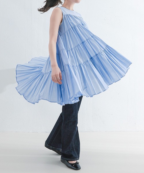 en CAnAF ワンピース 「春夏に使える万能アイテム！」 ティアード