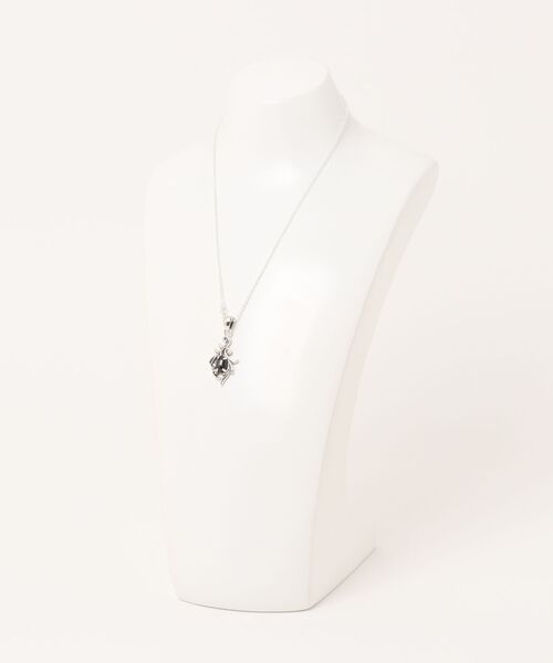 ネックレス シルバー925ブラックスターネックレス レディース メンズの画像