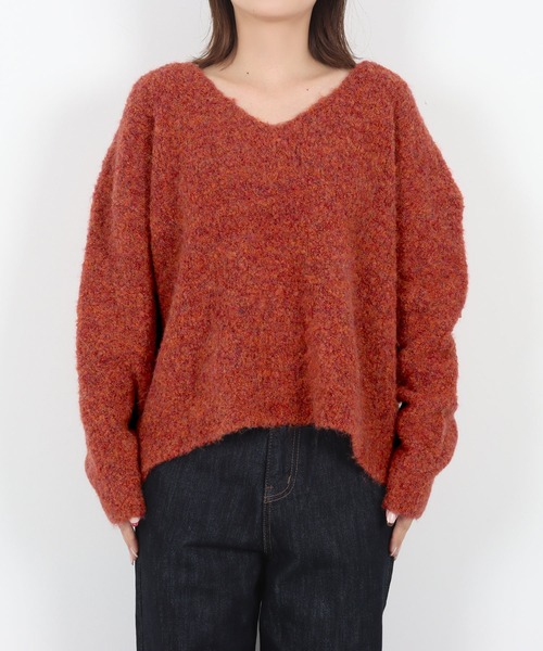 「Isn't She?」 「seoul」Vネックニット FREE ベージュ レディース_画像3