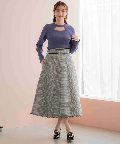 「NOELA」 フレアスカート S ブラック レディース_画像2