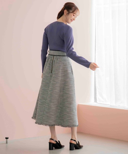 「NOELA」 フレアスカート S ブラック レディース_画像3