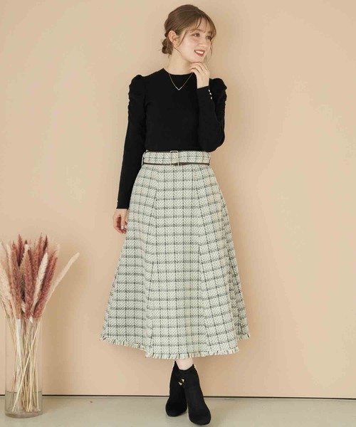 「NOELA」 フレアスカート S ブラック レディース_画像5