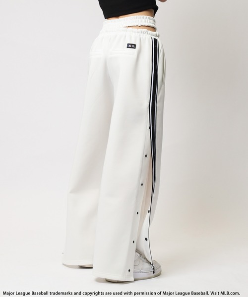 BACK TO THE FIELD パンツ 「MLB」刺繍ロゴウエストデザイントラック