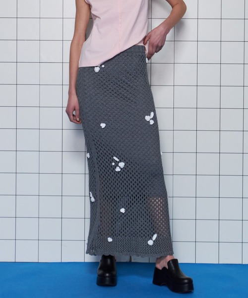 【完売品】MAISON SPECIAL メゾンスペシャル　ドットスカート　38 MAISON SPECIAL(メゾンスペシャル)｜Polka Dot Mock-Neck Skirt/ドット