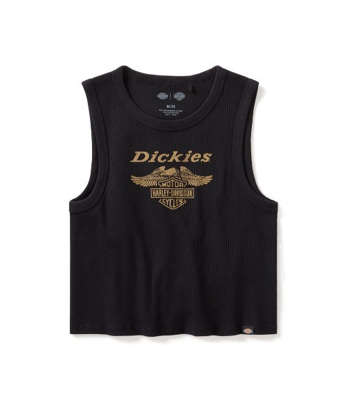 tシャツ Dickies(R) x H-D(R)レーサーバッククロップドイーグルタンク レディース