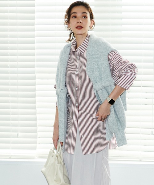 「emmi」 長袖シャツ ONE SIZE レッド レディース emmi 「emmi」 長袖シャツ ONE SIZE レッド レディース