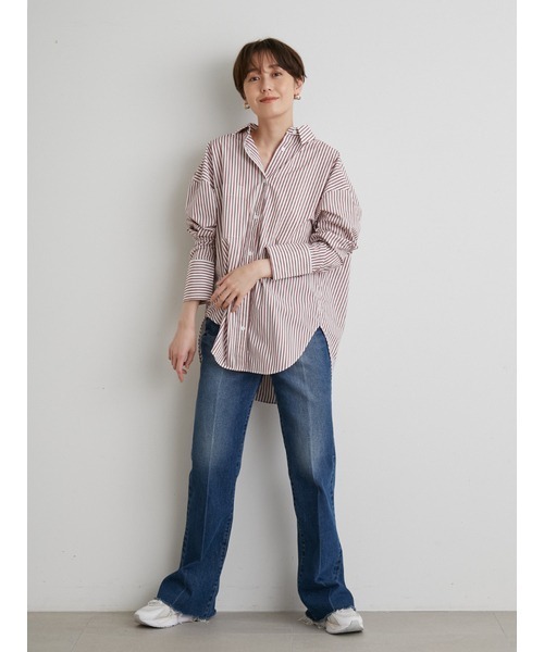 「emmi」 長袖シャツ ONE SIZE レッド レディース emmi 「emmi」 長袖シャツ ONE SIZE レッド レディース