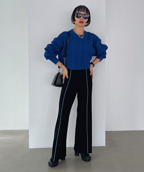 「PAGEBOY」 長袖ニット FREE オフホワイト レディース_画像3