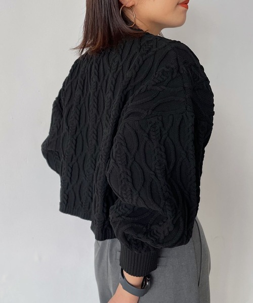 「PAGEBOY」 長袖ニット FREE オフホワイト レディース_画像5