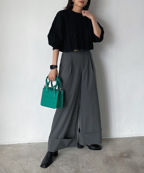 「PAGEBOY」 長袖ニット FREE オフホワイト レディース_画像7