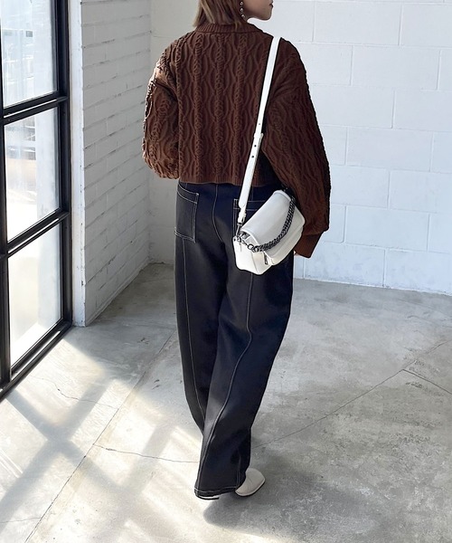 「PAGEBOY」 長袖ニット FREE オフホワイト レディース_画像8