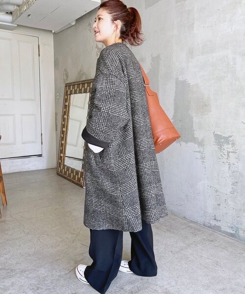 Holly⭐︎Spick and Span ブラウン スタンドカラーコート Spick＆Span（スピック アンド スパン） 「Spick & Span」 コート 36