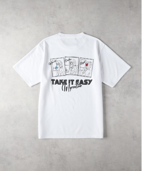 Right-on tシャツ ガールプリント＆刺繍Tシャツ メンズ