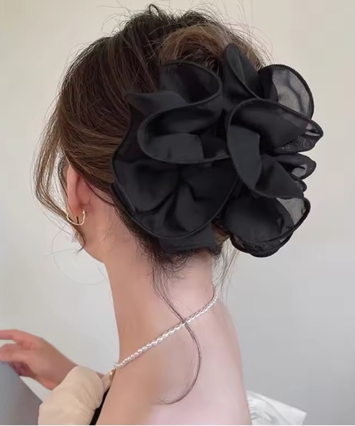 ヘアクリップ 「 ammy. / エイミードット 」 シフォン フリル