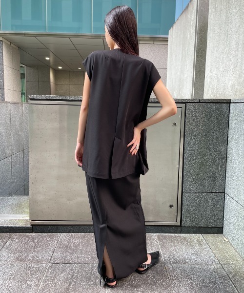 AIC. ロング スカート コード刺繍ロングスカート/セットアップ可能