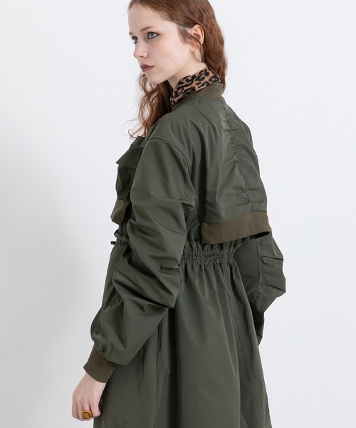 AULA AILA ミリタリースタイル ワンピース AULA AILA（アウラ アイラ） ワンピース 別注ミリタリーライク