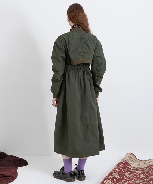 AULA AILA（アウラ アイラ） ワンピース ミリタリーバルーンワンピース