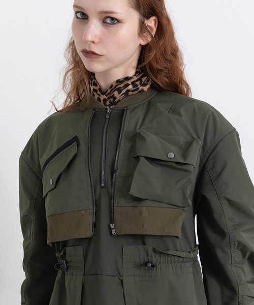 AULA AILA（アウラ アイラ） ワンピース ミリタリーバルーンワンピース