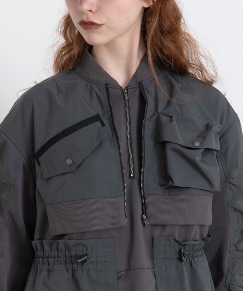 AULA AILA（アウラ アイラ） ワンピース ミリタリーバルーンワンピース