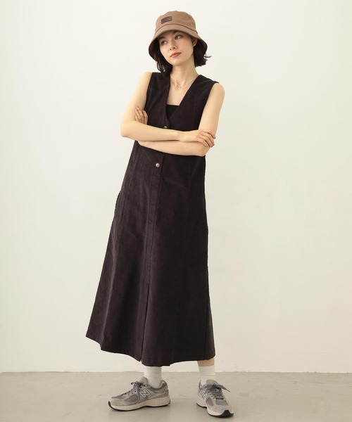 MILKFED.（ミルクフェド） ワンピース CORDUROY JUMPER SKIRT