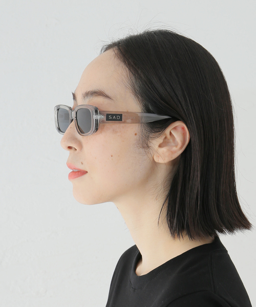 lafont ブラウンオーバルサングラス ケース付き メタルダブルフレームラウンドサングラス | Chrome Hearts