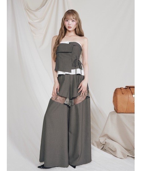 Darich（ダーリッチ） ラップデザインシャツベアトップ レディース