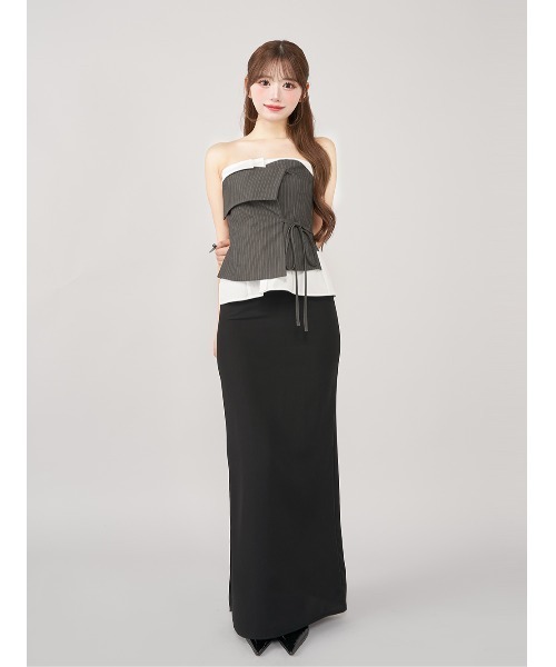 Darich（ダーリッチ） ラップデザインシャツベアトップ レディース