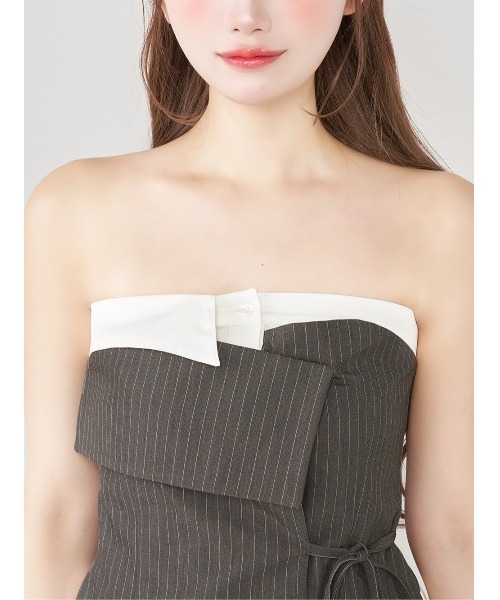 Darich（ダーリッチ） ラップデザインシャツベアトップ レディース