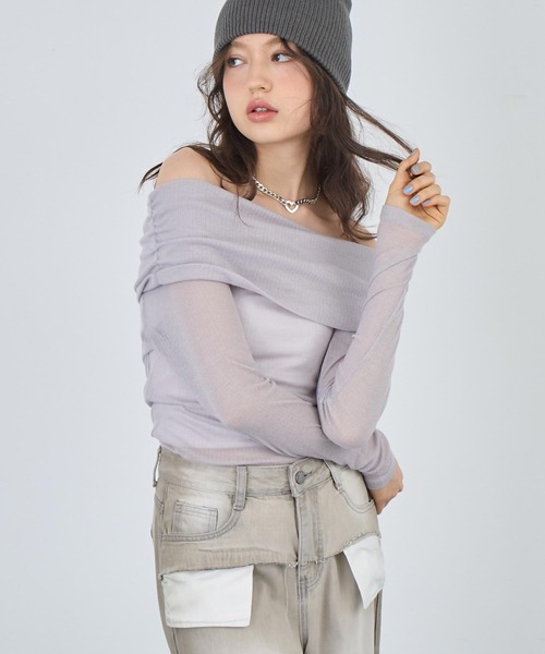 トップス AOR ANAP（アナップ） tシャツ オフショルシアートップス レディース