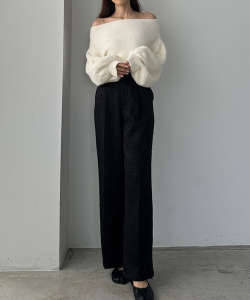 「Louere」 スラックス LARGE ブラック レディース_画像4