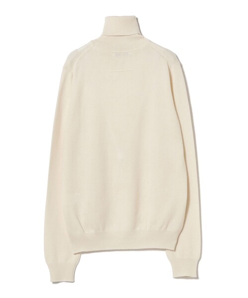 【美品】Demi-Luxe BEAMS カシミヤ混　タートルニット　オフホワイト Demi-Luxe BEAMS（デミルクス ビームス） ニット セーター 「別注