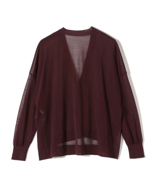 SHIPS（シップス） カーディガン 「手洗い可能」18G コットン ナイロン