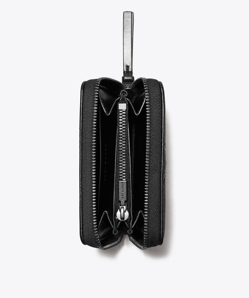 Tory Burch スモール キラ キルト ジップアラウンドウォレット キラ パヴェ ロゴ ダイヤモンドキルト ジップアラウンド