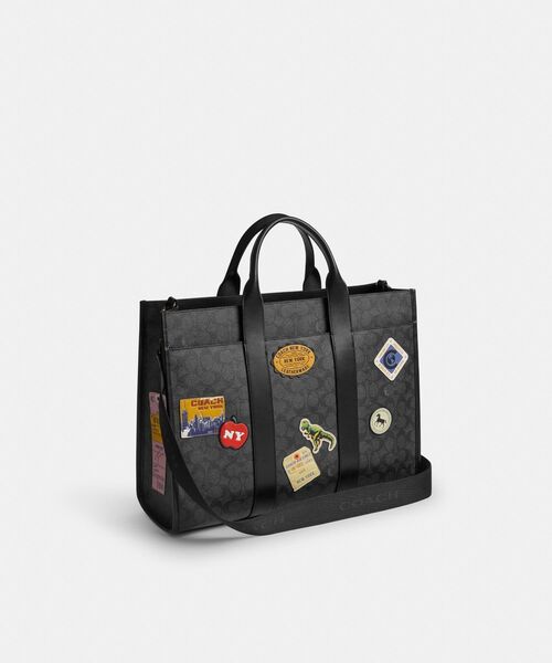 Coach パッチ付きトートバッグ COACH パッチ付きトートバッグ 超美品 - メルカリ