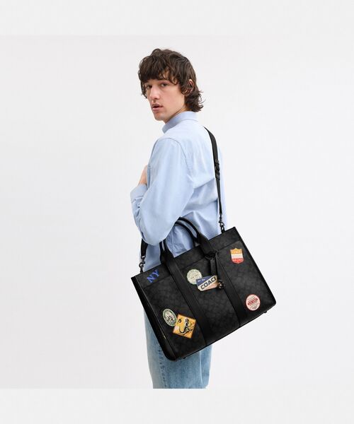 2WAY★COACH★ ウェスリー トート スケッチプリント 大容量 COACH トートバッグ ウェスリー トート・シグネチャー
