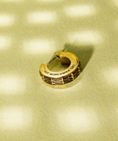 国内配送★HUF★片耳フープピアス / H HOOP PIERCE 2色 H HOOP PIERCE / HUF アクセサリー ピアス（ピアス（片耳用