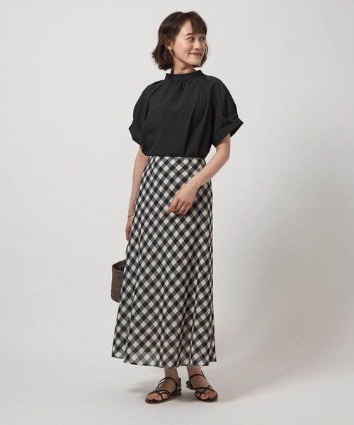 ブラウス シャツ スタンドネック 2WAY ブラウス レディース green label relaxing ブラウス シャツ スタンドネック 2WAY