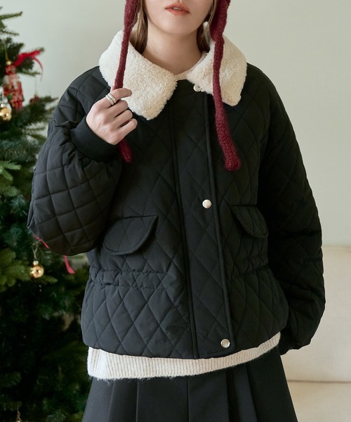 「UNE MANSION」 ブルゾン FREE ベージュ レディース_画像4