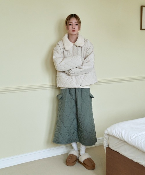 「UNE MANSION」 ブルゾン FREE ベージュ レディース_画像7