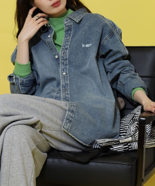 NERDY シャツ NYデニムシャツ メンズ レディース : ZOZOTOWN Yahoo!店