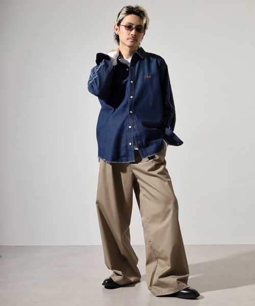 NERDY シャツ NYデニムシャツ メンズ レディース : ZOZOTOWN Yahoo!店