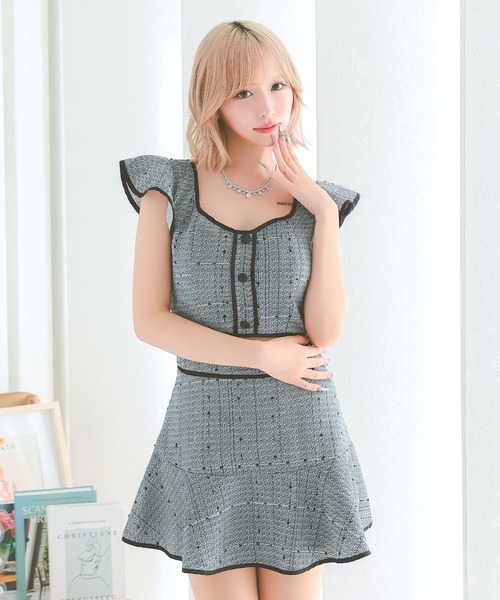 Tika（ティカ） ドレス キャバドレス セットアップ ミニ フレア