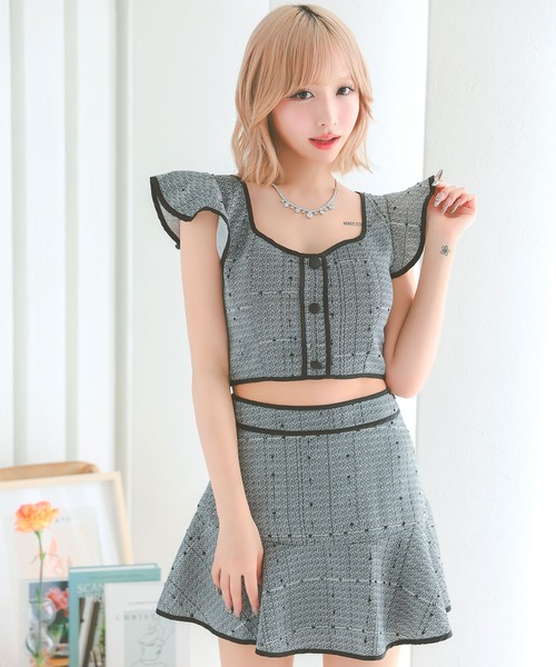 Tika（ティカ） ドレス キャバドレス セットアップ ミニ フレア