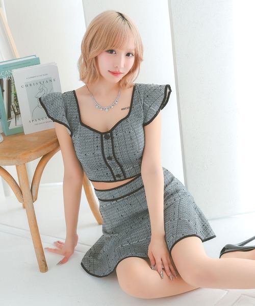 Tika（ティカ） ドレス キャバドレス セットアップ ミニ フレア