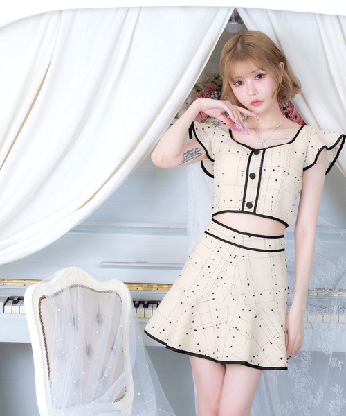 Tika(ティカ) ドレス キャバドレス セットアップ ミニ フレア Tika(ティカ) ドレス キャバドレス セットアップ ミニ フレア