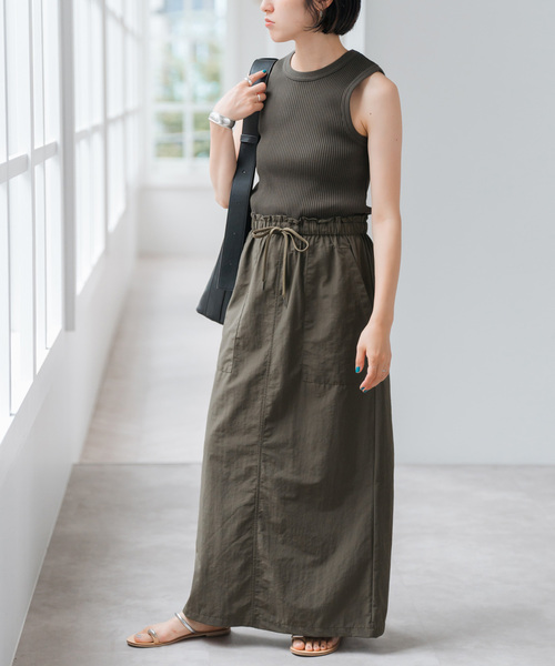 Spick and Span ファブリックコンビドレス Spick＆Span ワンピース ファブリックコンビドレス : ZOZOTOWN