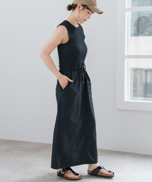 Spick and Span ファブリックコンビドレス ファブリックコンビドレス（ワンピース）｜Spick and Span