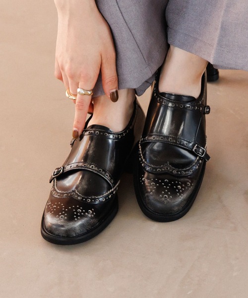 HIMIKO フォーマルシューズ 「HIMIKO」アドバンレザーモンクストラップ